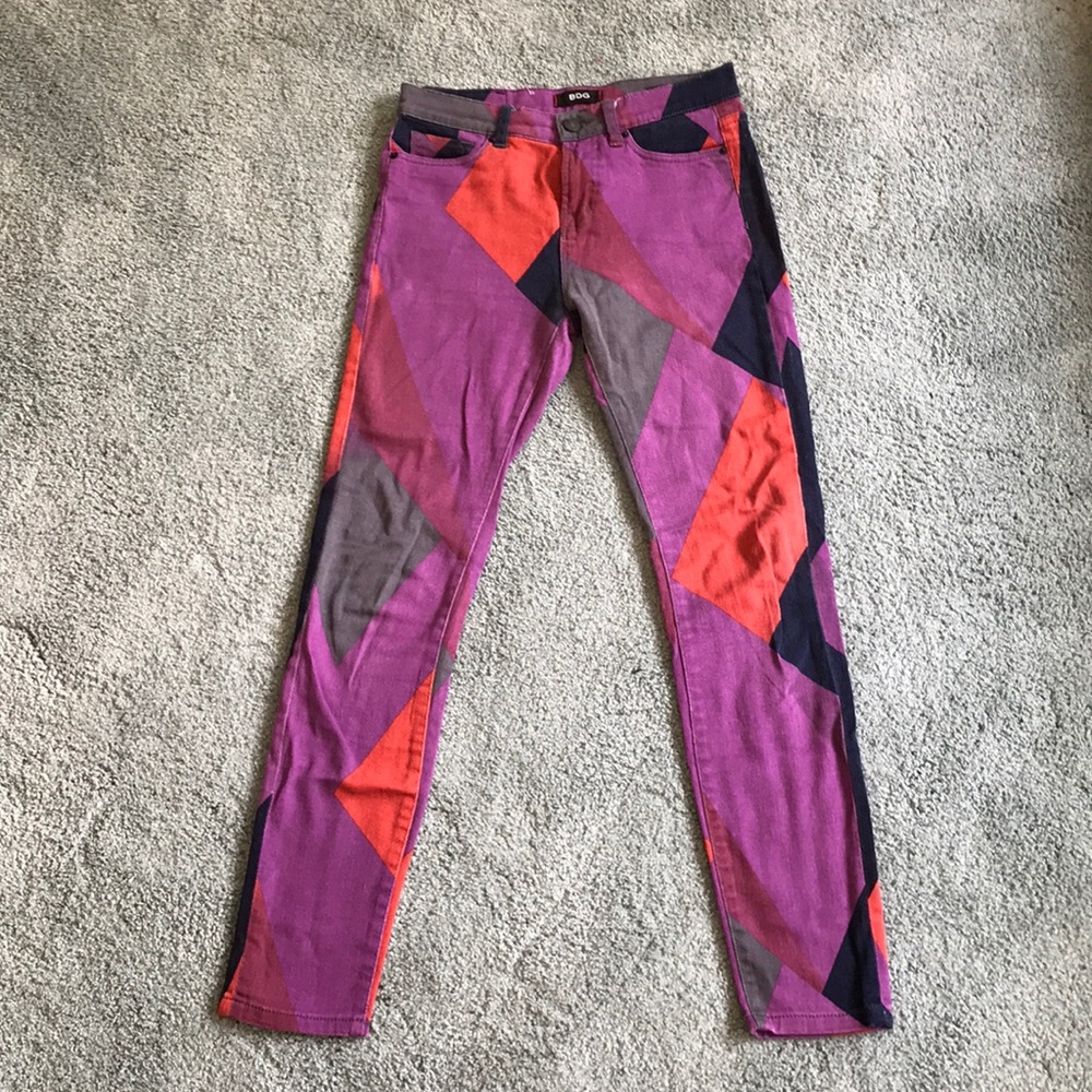 BDG High Rise Jeans - Patterned